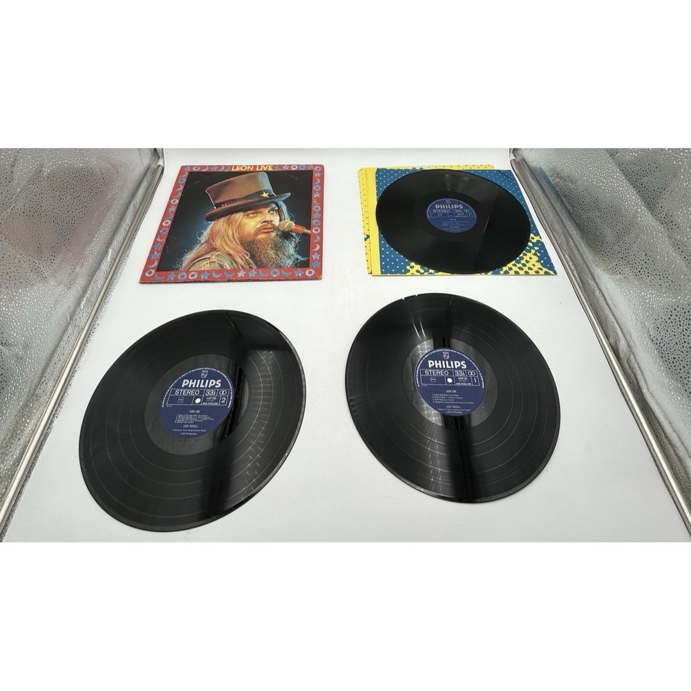 LEON RUSSELL "LEON LIVE" Triple Lp On AM Records